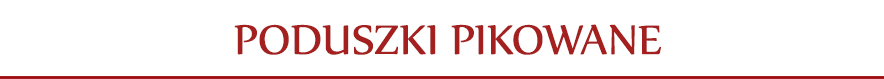 Poduszki pikowane