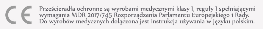 Produkowane przez nas prześcieradła nieprzemakalne (ochronne) są certyfikowanymi Wyrobami Medycznymi.
